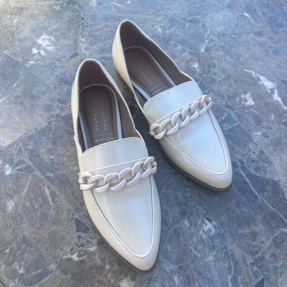 LC Lauren Conrad Shoes - LC LAUREN CONRAD Women's DEMII Memory Foam Bone Loafers - size